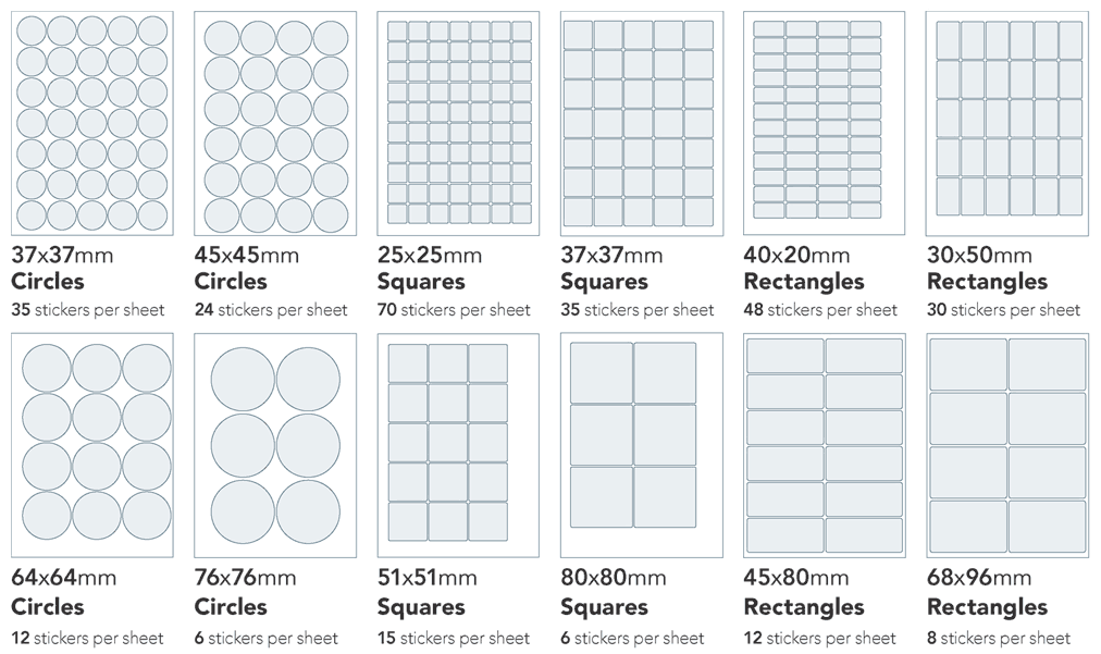 Sticker Sheet Guide